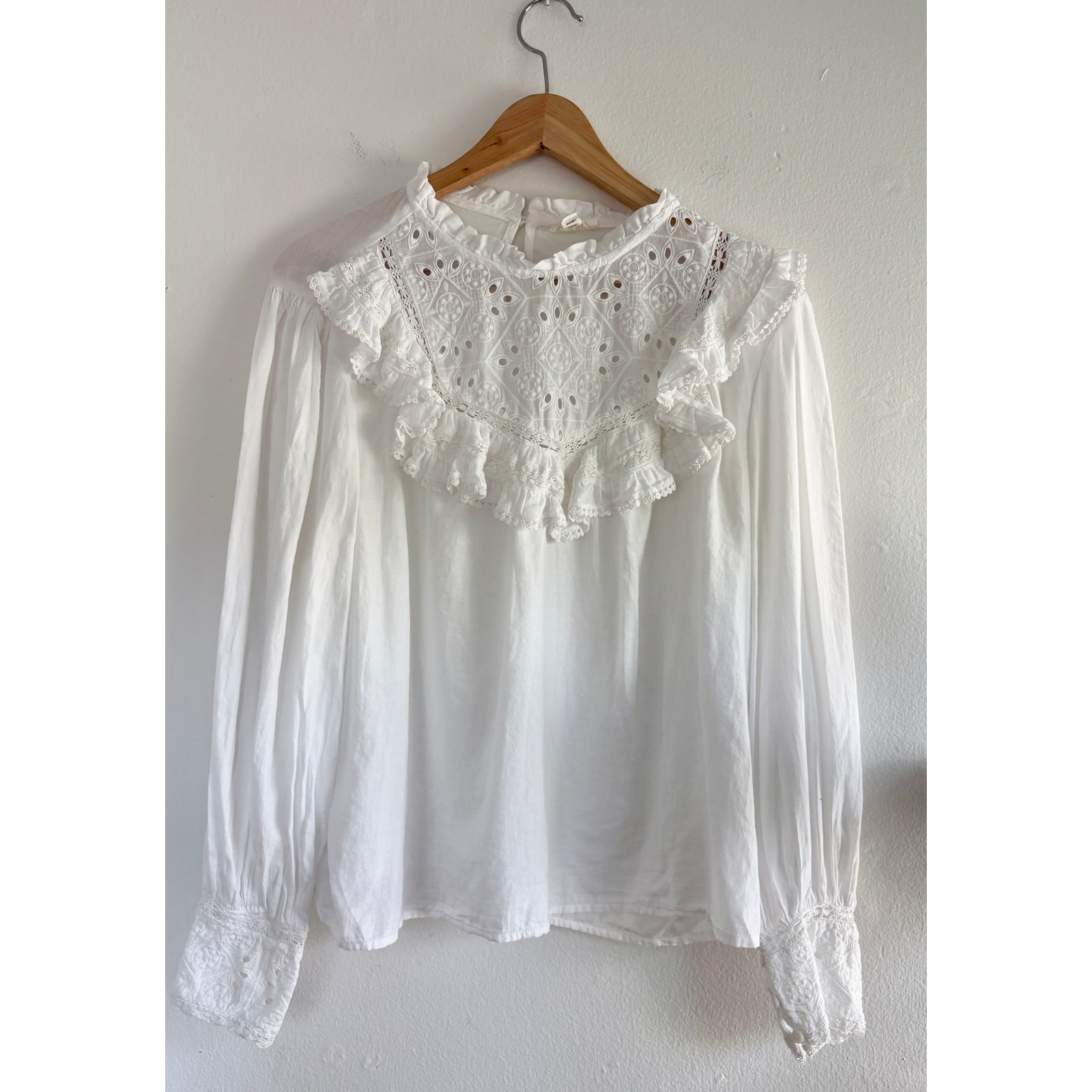 Ana a New Approach XL White Cotton Blouse - Pre-Loved Chic