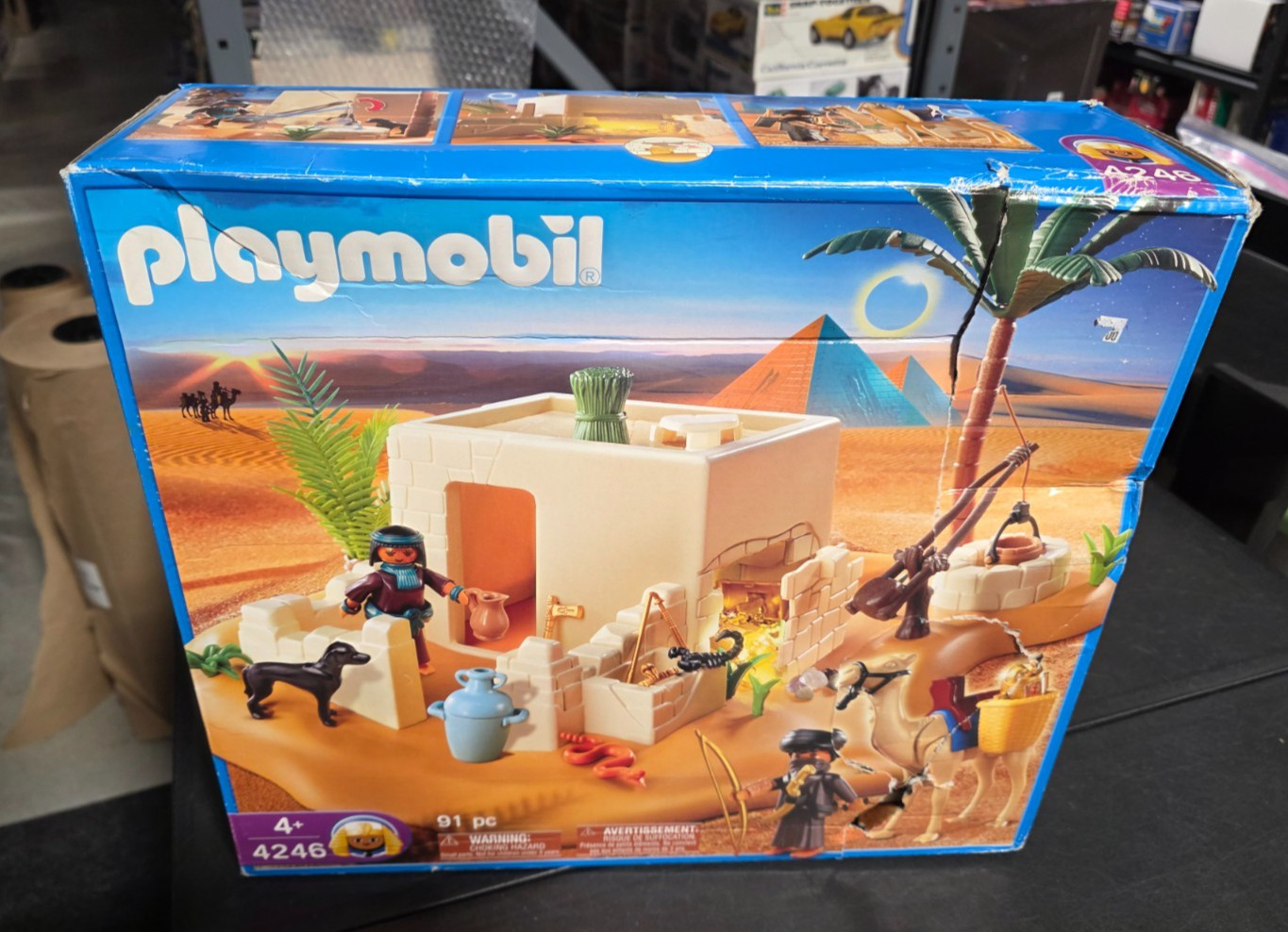 Egyptian Thieves Tomb with Treasure 4246 91 Pcs PLAYMOBIL Sealed NEW #2 Egyptian Thieves Tomb with Treasure 4246 91 Pcs PLAYMOBIL Sealed NEW #2
