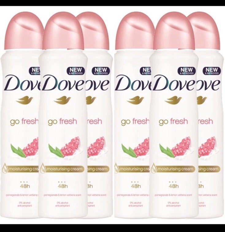 Dove Go Fresh 48h Moisturising Antiperspirant Spray Pomegranate & Lemon Verbena 