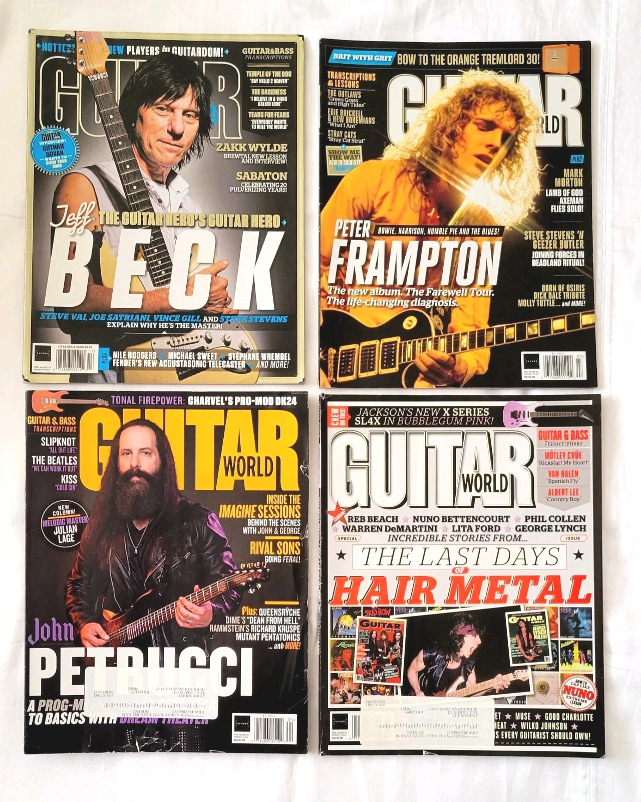 Lot of 4 Guitar World Magazine 2019 Lot of 4 Guitar World Magazine 2019