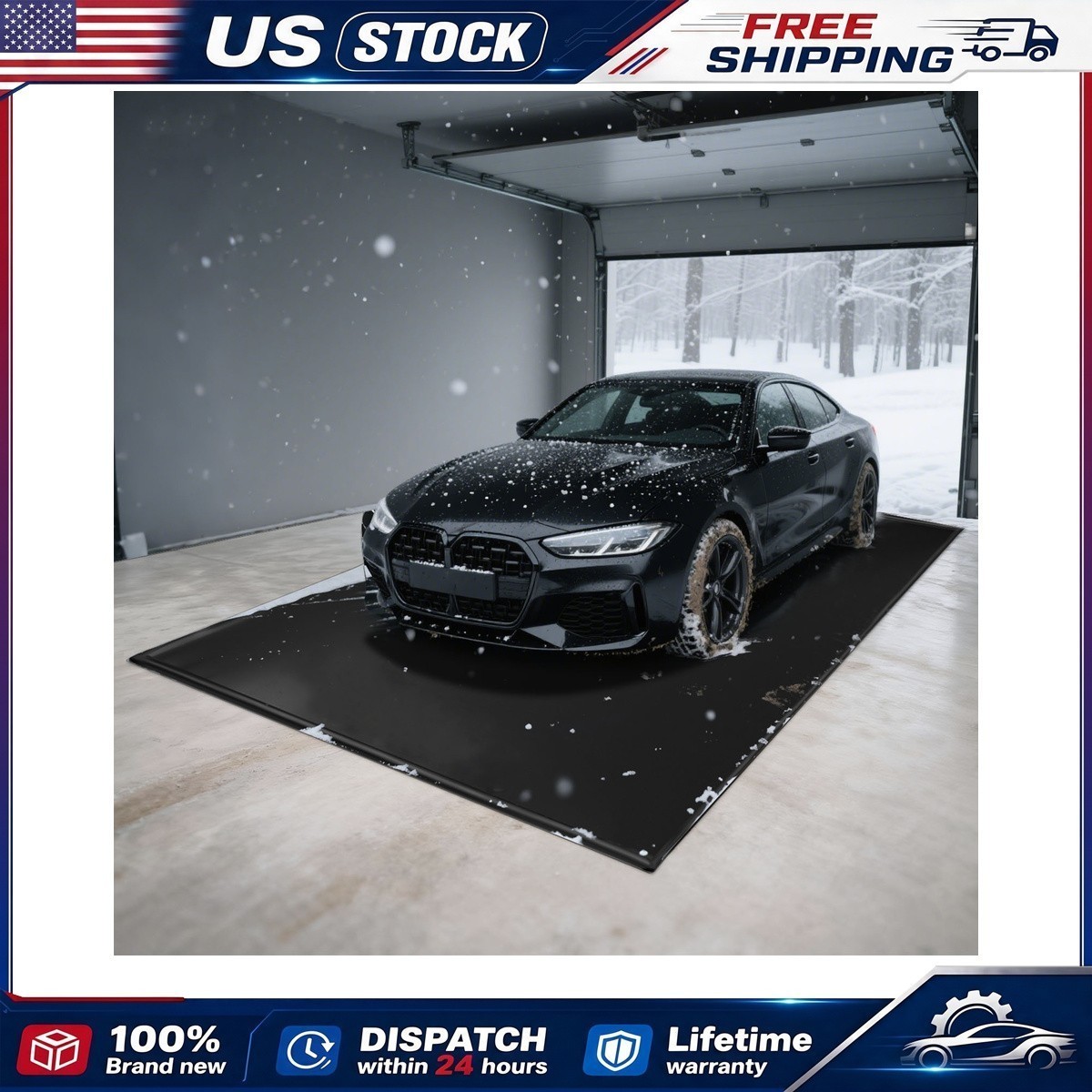 Heavy Duty Commercial Mat Non-Slip Rubber Garage Entryway Floor PVC