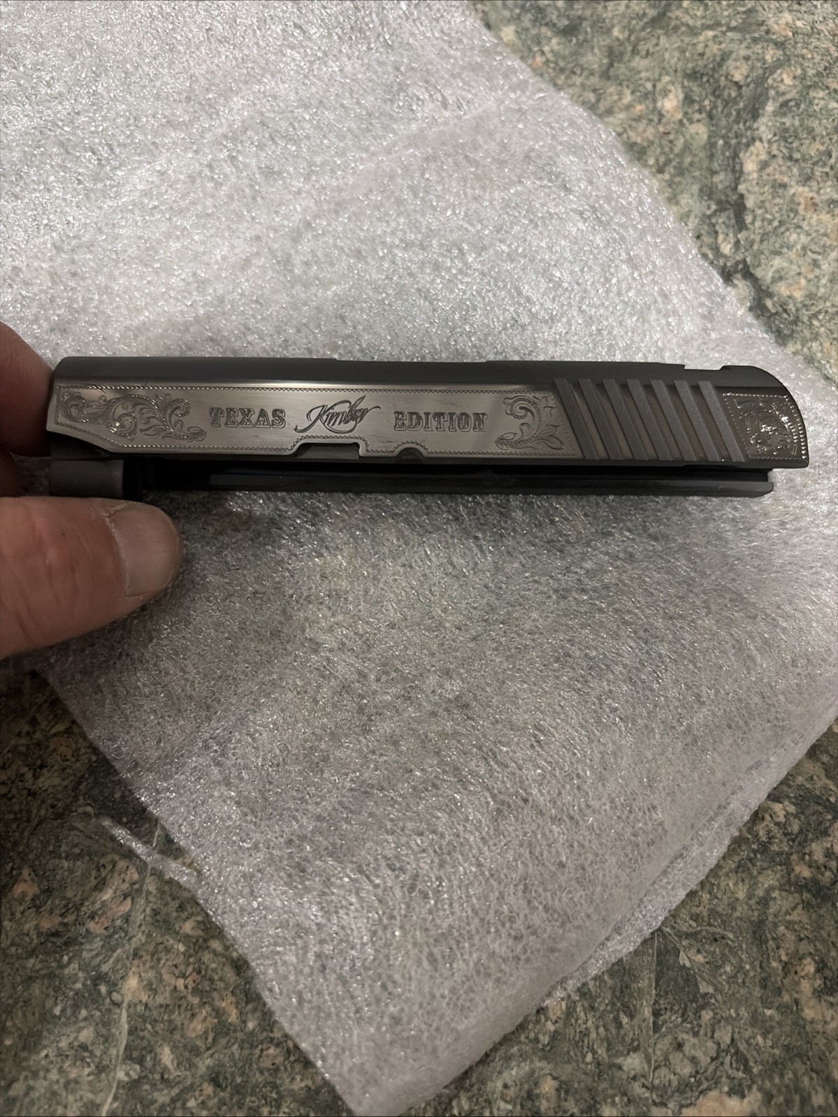 New Kimber Texas Edition Micro 9 Slide Engraved Scrolls DLC Coated 9MM Rare USA