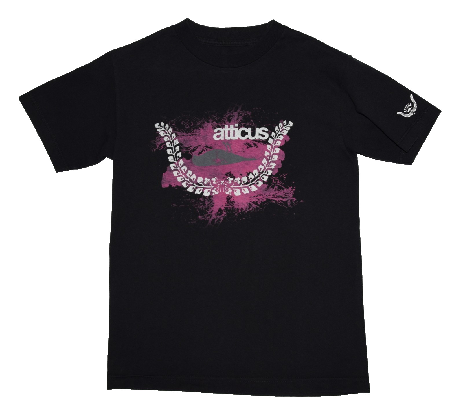 VINTAGE 2006 ATTICUS TREEHORN SPINE BIRD T-SHIRT TEE SIZE S P2P 17.4\