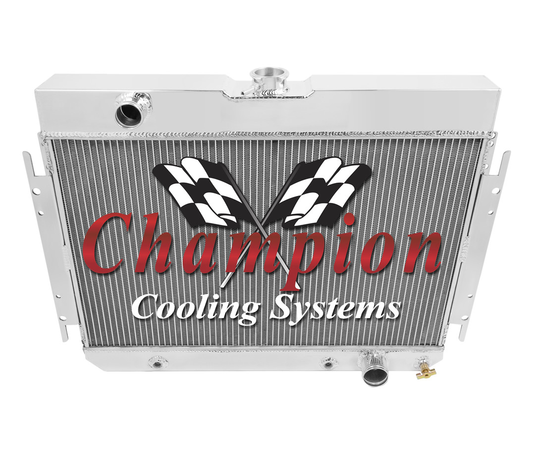 Super Champion 2 Row All Aluminum Radiator for 1963 - 1968 Chevrolet Bel Air