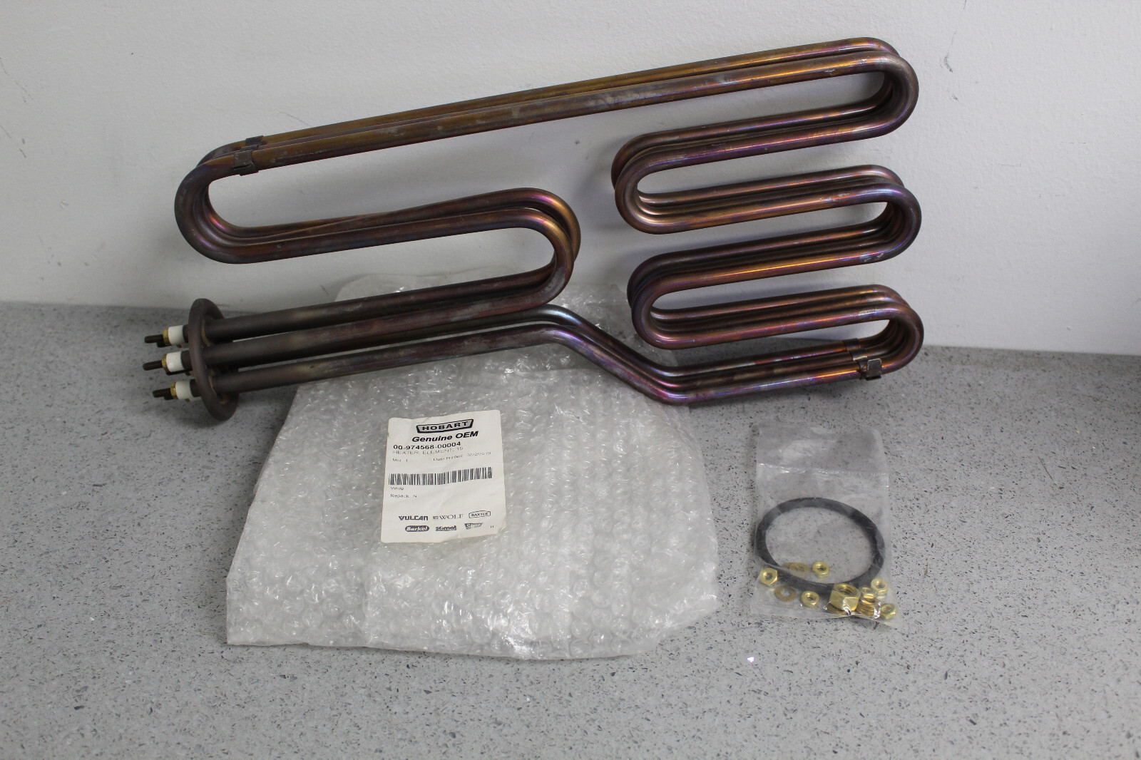 Genuine OEM Hobart 15KW 440v Heater Element 00-974568-00004 Genuine OEM Hobart 15KW 440v Heater Element 00-974568-00004