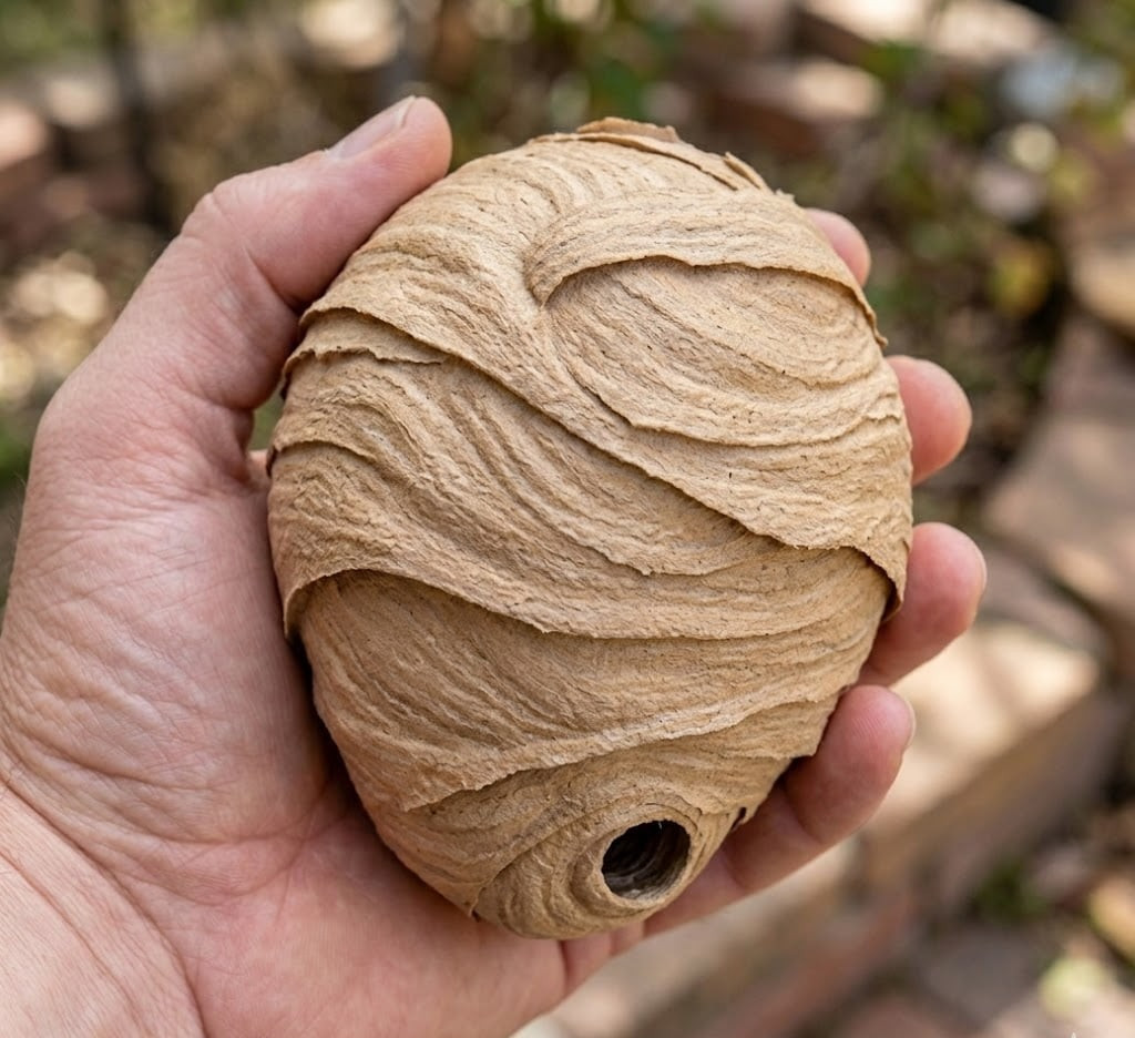 Chemical-Free Wasp Deterrent - Odorless Realistic Nest Decoy