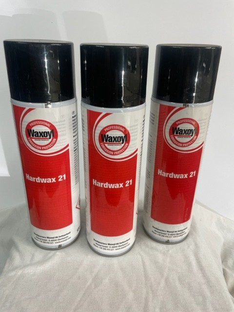WAXOYL Hardwax 21 satin black MAXIMUM DUTY 16.9 oz 3 cans
