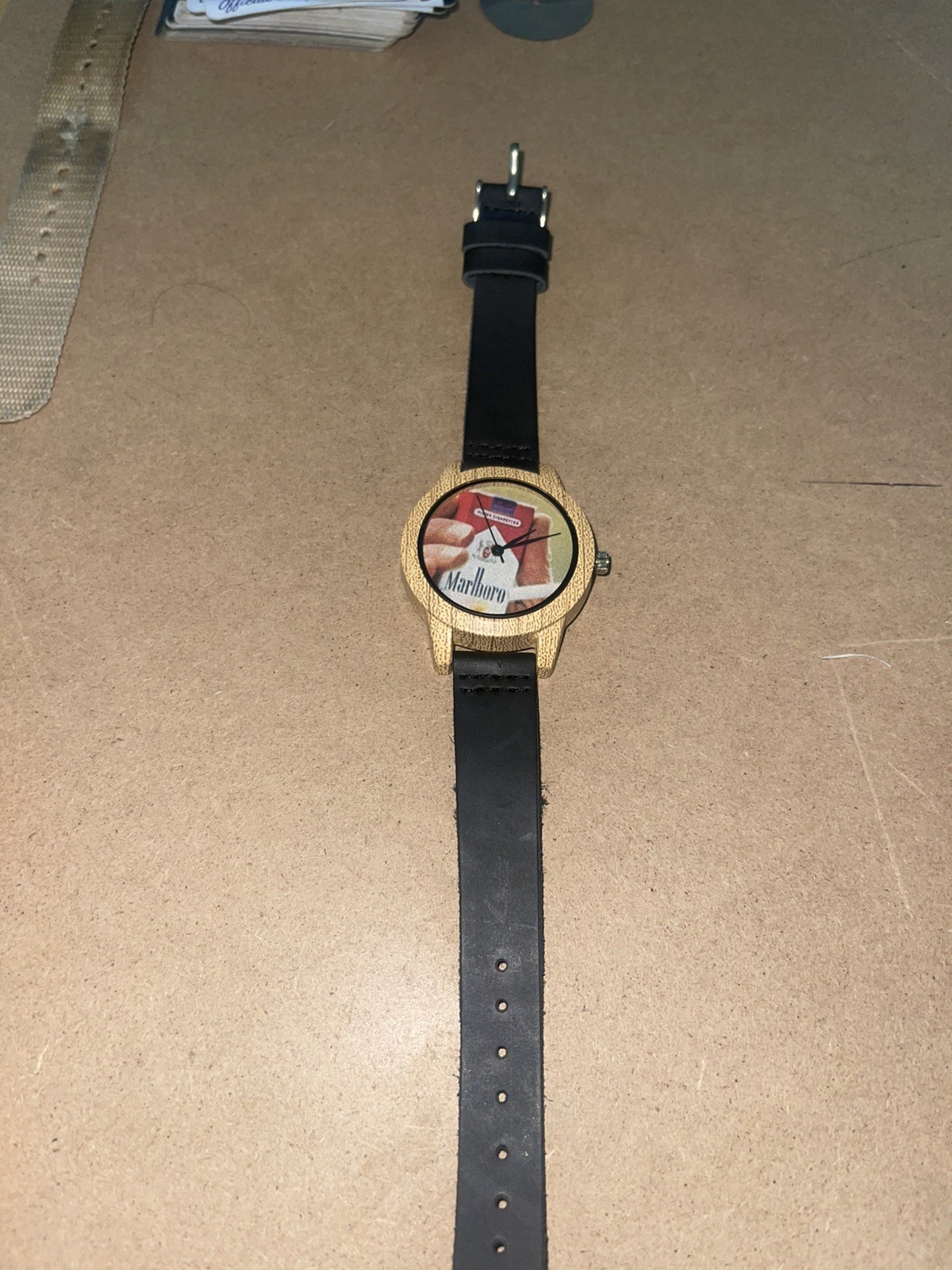 Vintage Custom Camel Advertising Quartz Analog Watch PVC Leather Strap Vintage Custom Camel Advertising Quartz Analog Watch PVC Leather Strap