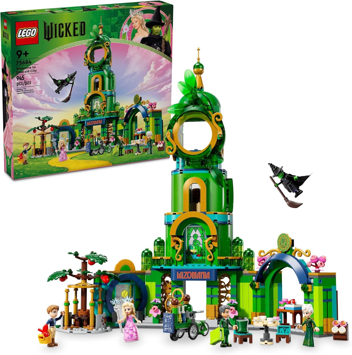 LEGO Wicked Welcome to Emerald City 75684 Collectible Children 9+ Glinda Elphaba