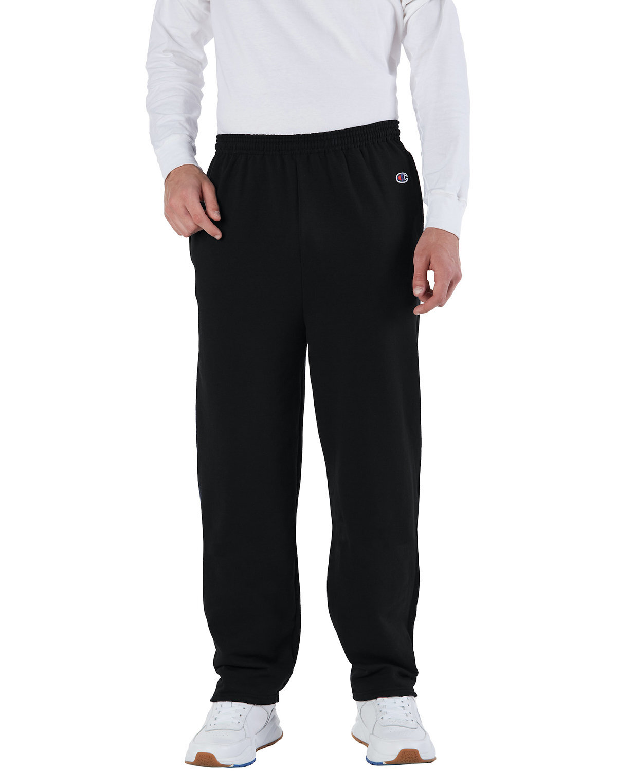 Champion Adult Powerblend Open-Bottom Fleece Pant with Pockets - P800 Champion Adult Powerblend Open-Bottom Fleece Pant with Pockets - P800