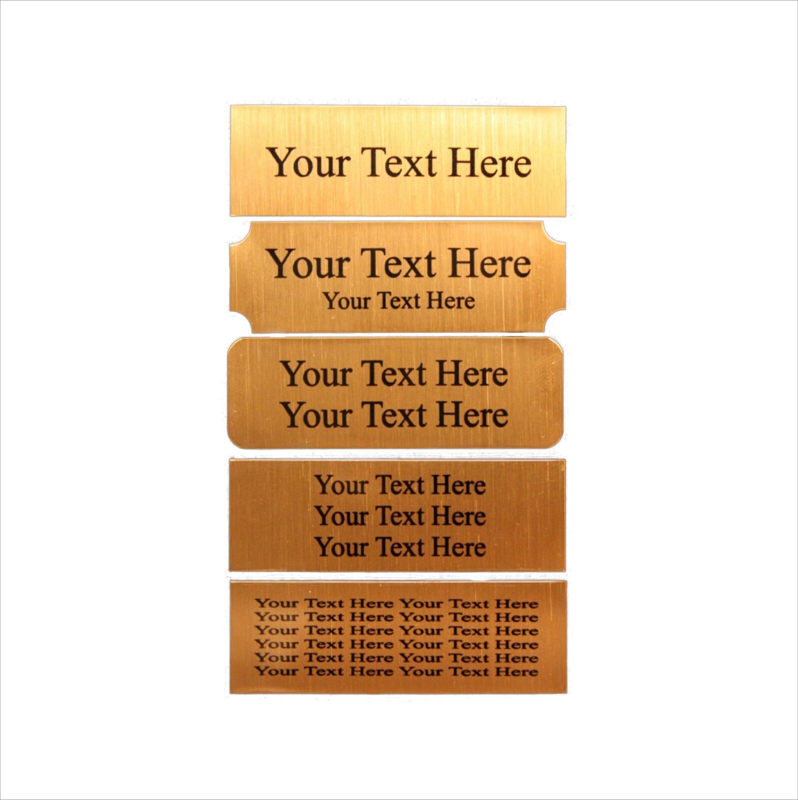 1x4 Custom Engraved Sublimation Aluminum Plate Plaque Name Tag Trophy Flag