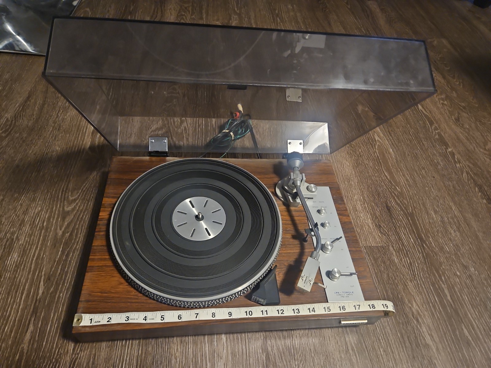 Hitachi turntable PS-48 Fully Functional Rare Vintage Record Player Shure M44E Hitachi turntable PS-48 Fully Functional Rare Vintage Record Player Shure M44E