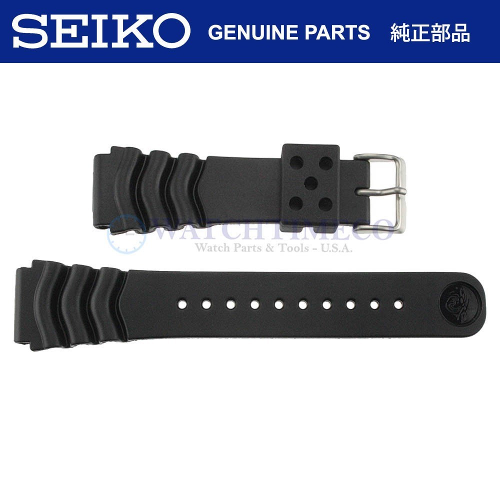 Genuine Seiko Diver Watch Band Strap SKX007 SKX009 22mm Black Rubber Z22 JDM Genuine Seiko Diver Watch Band Strap SKX007 SKX009 22mm Black Rubber Z22 JDM