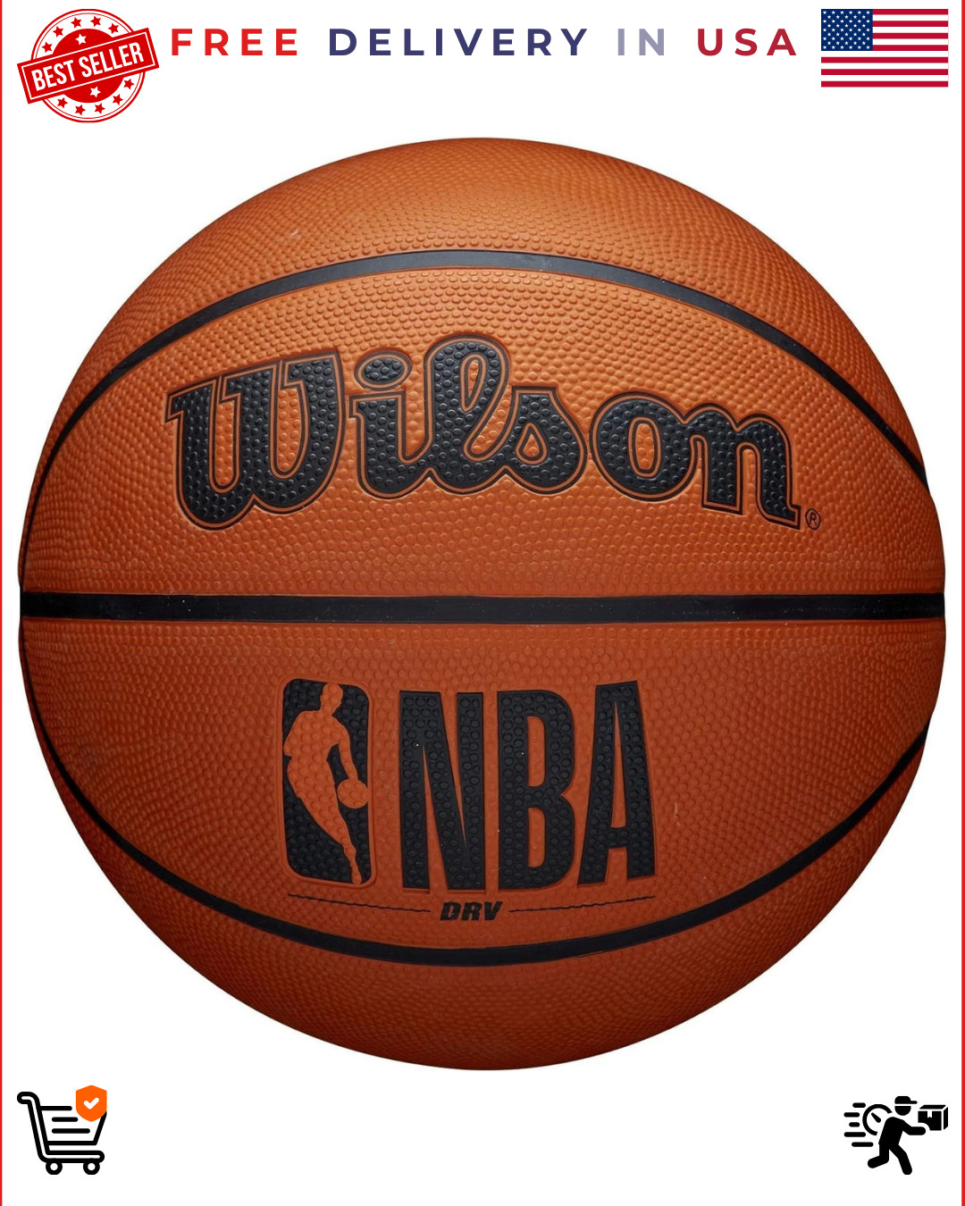 WILSON Men\'s Official Game Basketball (29.5\