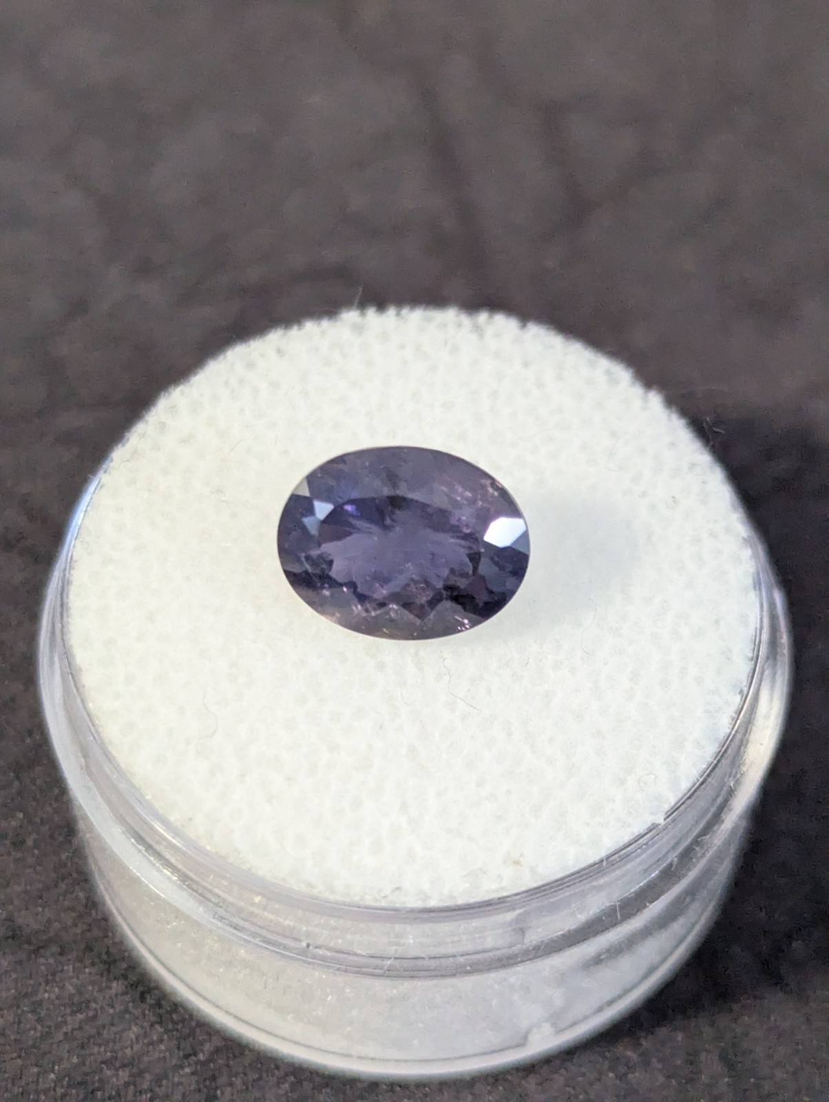 2.12 ct Natural Unheated Violet Blue Iolite Faceted Oval Loose Gem Africa