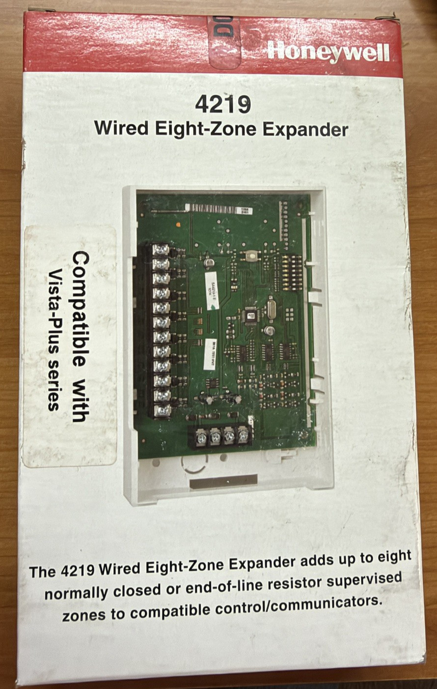 NEW Honeywell 4219 Wired 8-Zone Expander for Vista-P Panels – Sealed Box