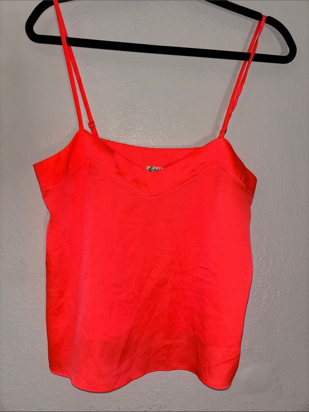 Free People Neon Pink Spaghetti Strap Cami Free People Neon Pink Spaghetti Strap Cami