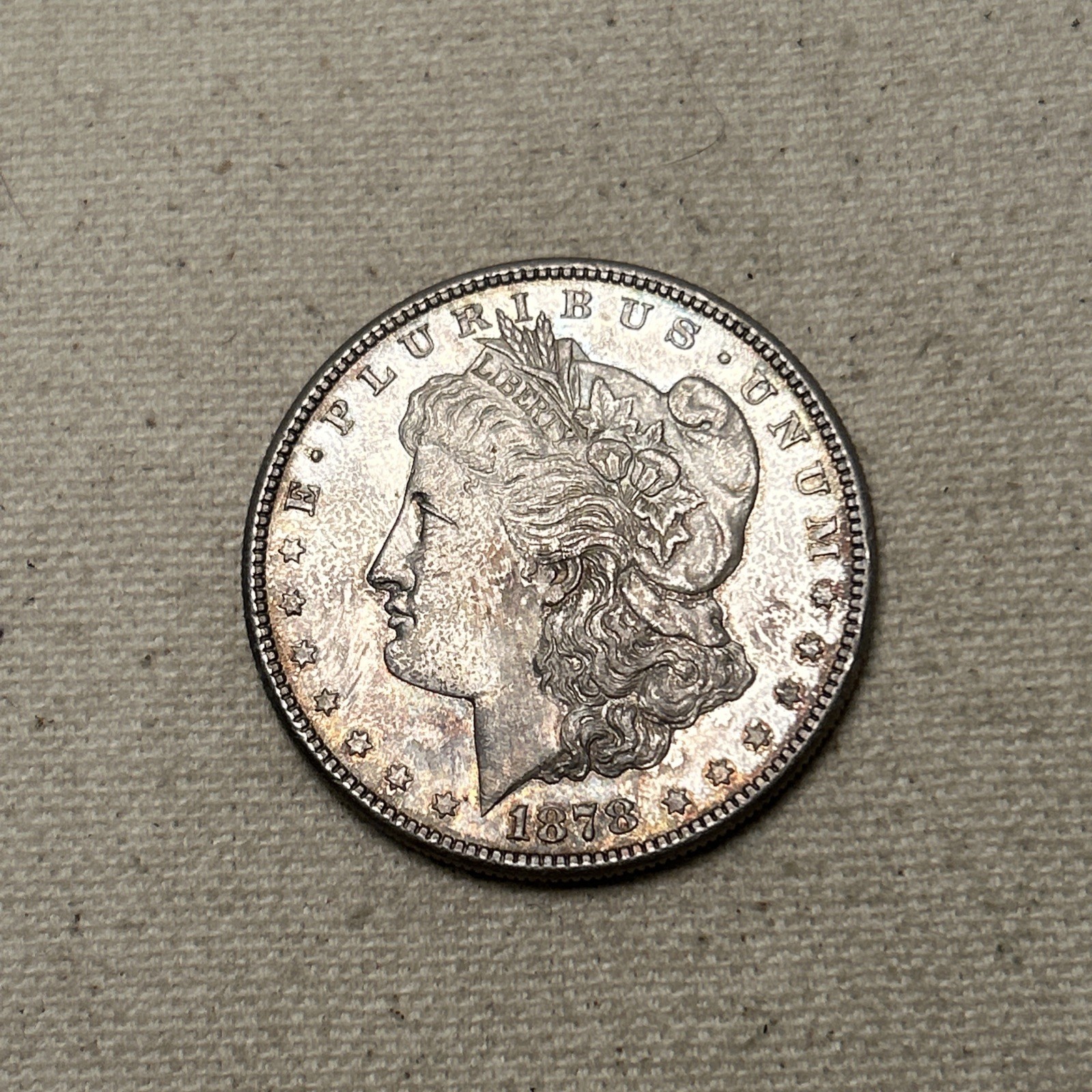 1878-S Morgan Silver Dollar Coin, Nice Luster, BU #RI41 1878-S Morgan Silver Dollar Coin, Nice Luster, BU #RI41