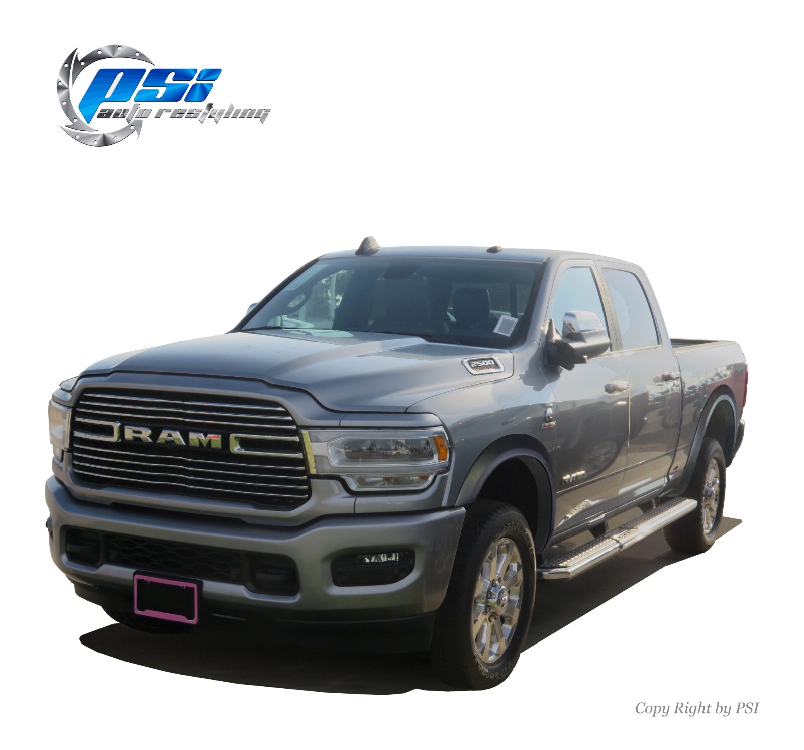 OE Style Fender Flares Fits Ram 2500 3500 2019-2025 Full Set, Paintable Finish