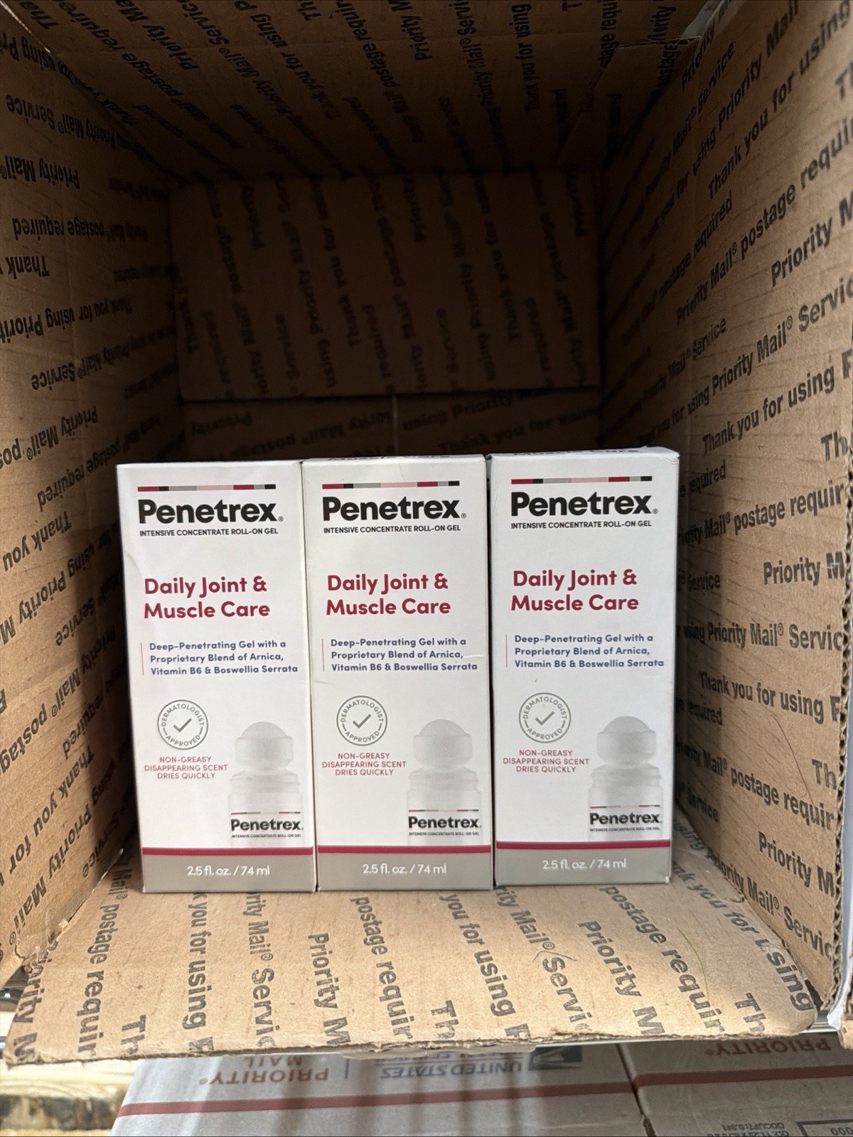 3X Penetrex Daily Joint & Muscle Care Roll On 2.5oz Ea Exp11/30/2026 3X Penetrex Daily Joint & Muscle Care Roll On 2.5oz Ea Exp11/30/2026