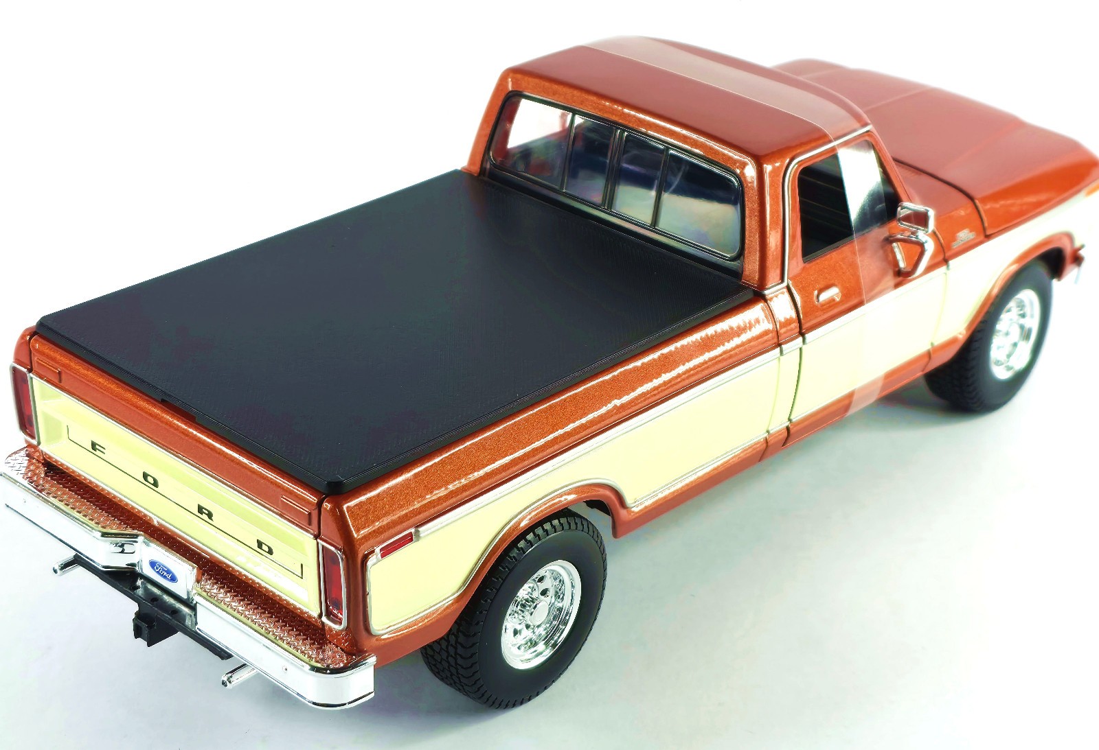 Tonneau Cover for 1:18 Maisto 1979 Ford F150 Pickup Truck ⬜ White ⬛ Black 🟥 Red
