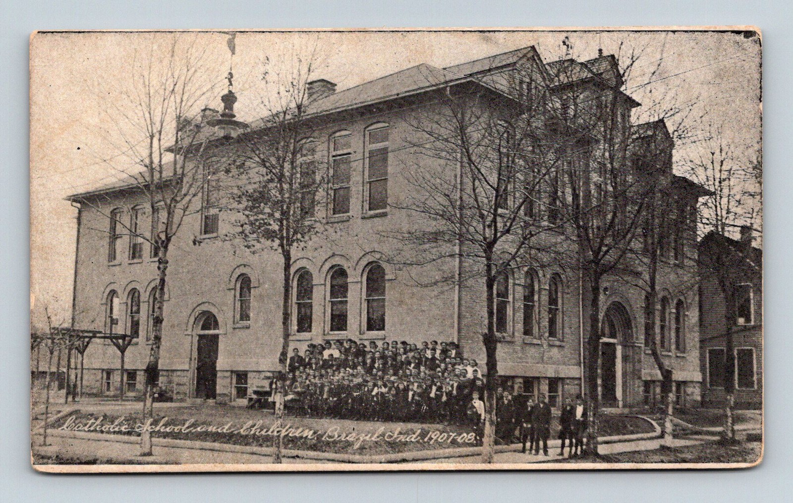 IN Brazil 1907-08 Catholic School - Postcard