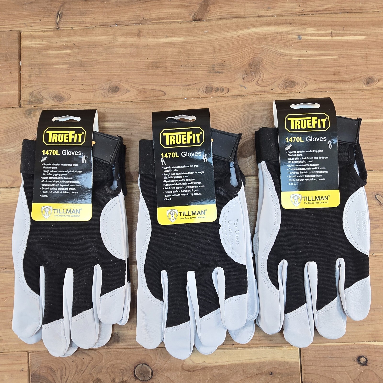3 Pair Tillman 1470 L TrueFit Top Grain Goatskin Performance Work Gloves 3 Pair Tillman 1470 L TrueFit Top Grain Goatskin Performance Work Gloves