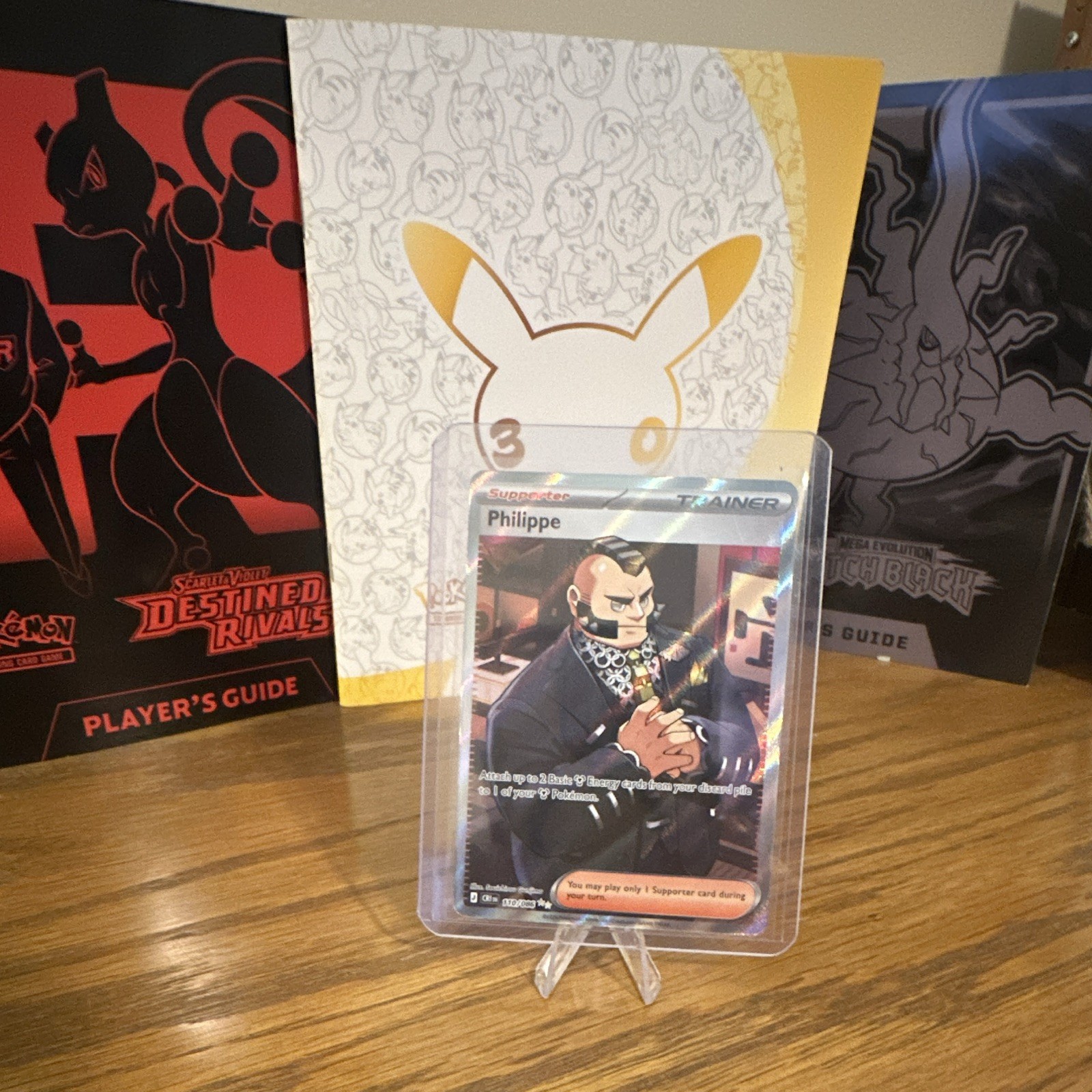 Pokemon TCG Philippe SV Destined Rivals 176/182 Ultra Rare Full Art Holo Trainer Pokemon TCG Philippe SV Destined Rivals 176/182 Ultra Rare Full Art Holo Trainer