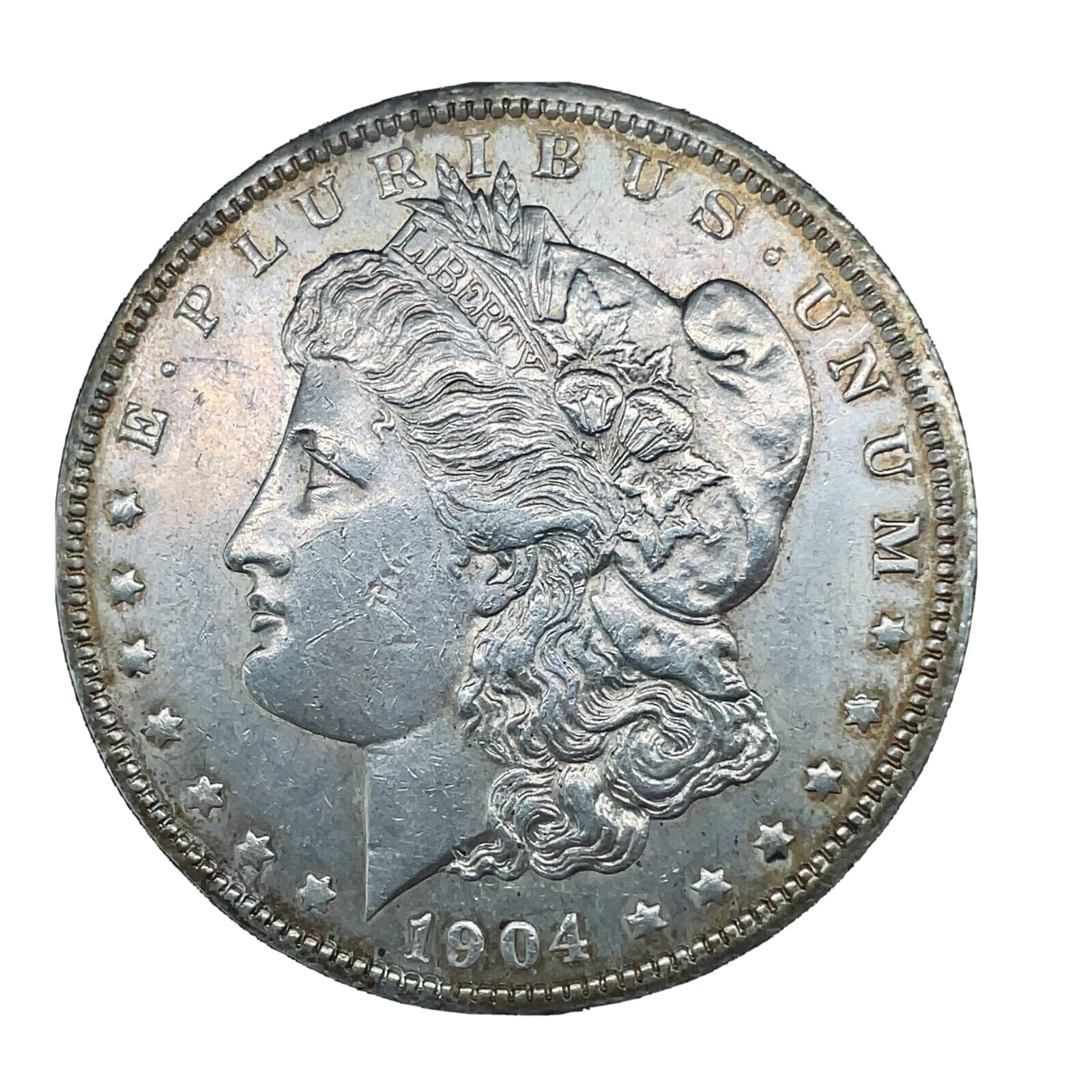 1904 -O  Morgan Dollar VAM 5A Pitted Rev 90% Silver $1 US Coin Collectible #1054