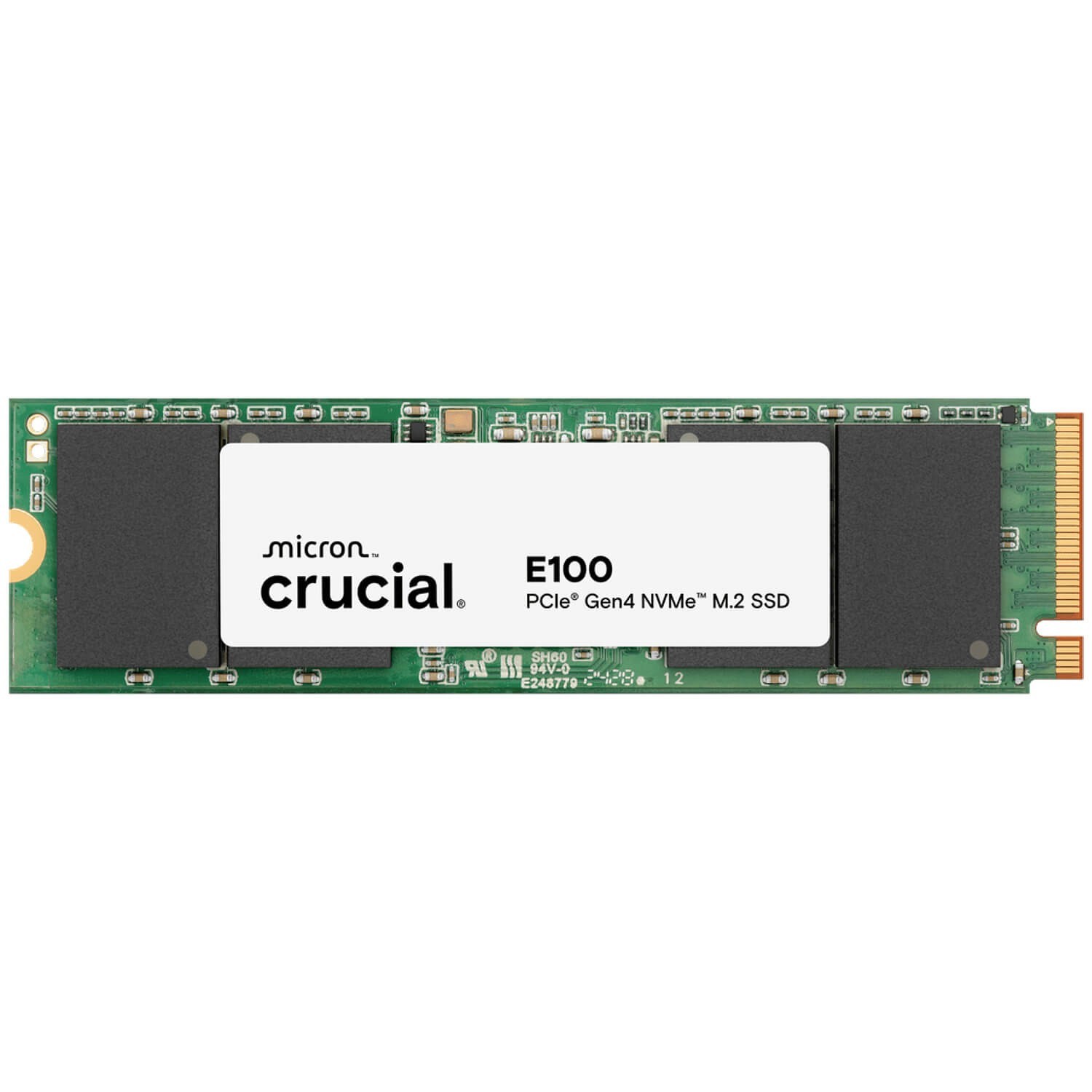 Crucial E100 2TB PCIe 4.0 Gen4 2280 NVMe M.2 SSD  3D/V NAND CT2000E100SSD8