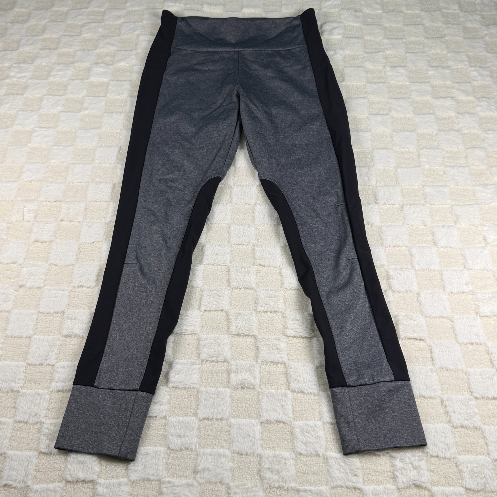 Athleta Essex Hybrid Tights Women\'s Size Small Gray and Black Athleta Essex Hybrid Tights Women\'s Size Small Gray and Black