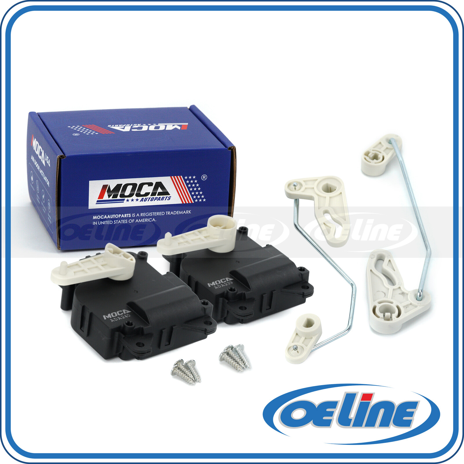 2x Heater Blend Door Actuator for 07- 12/24/14 Ford Edge & 07-15 Lincoln MKX 