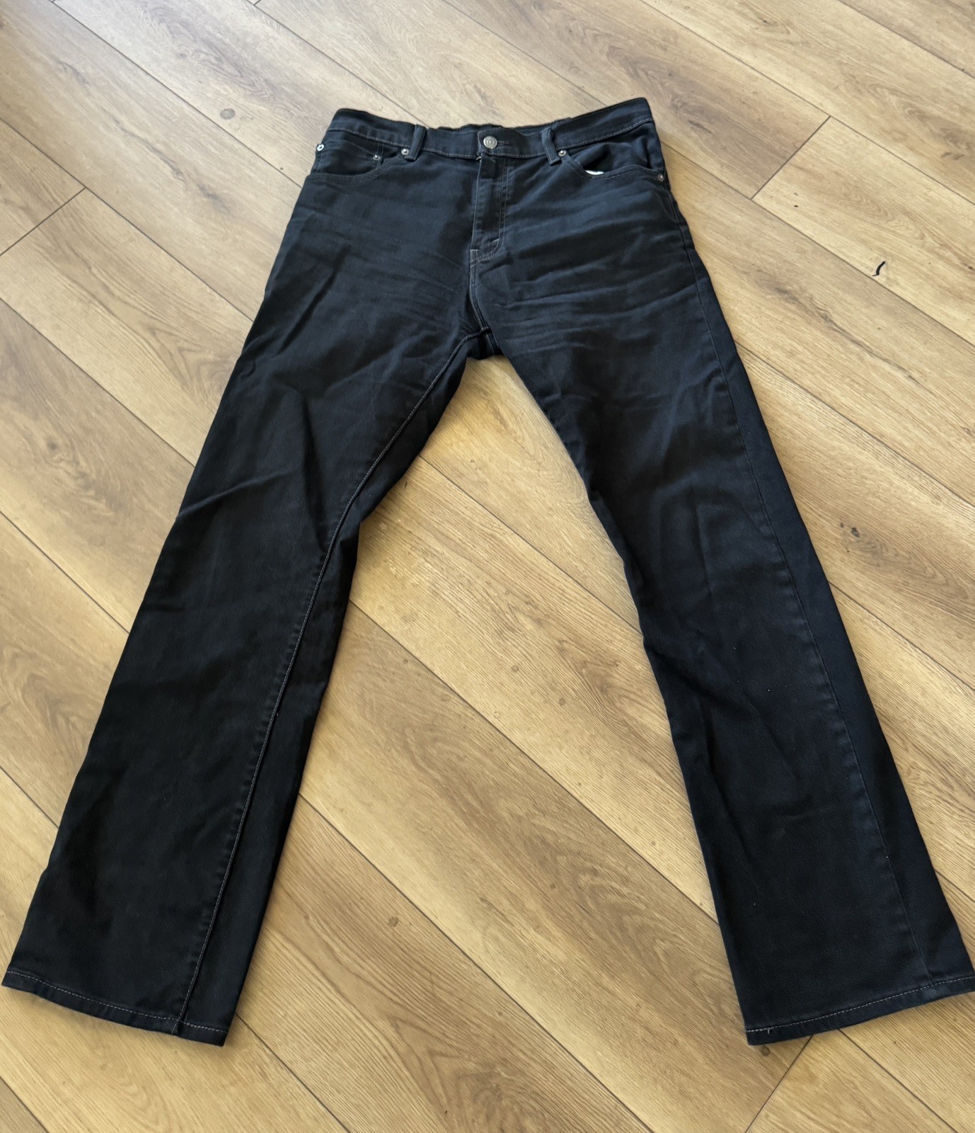 Levis 517 Bootcut Jeans Mens 32x32 Black Denim Pants Slim Fit 517-0217