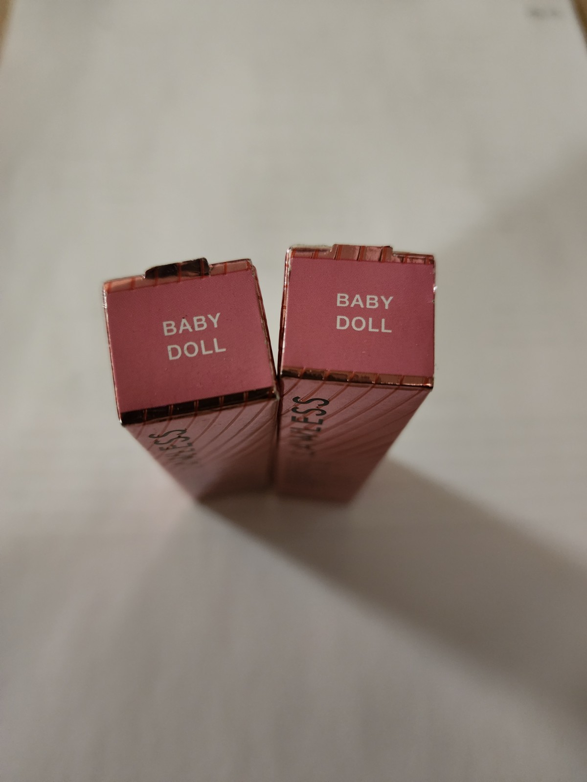 2pk LAWLESS Forget the Filler Lip Plumping Line Smoothing Tinted Balm BABY DOLL.