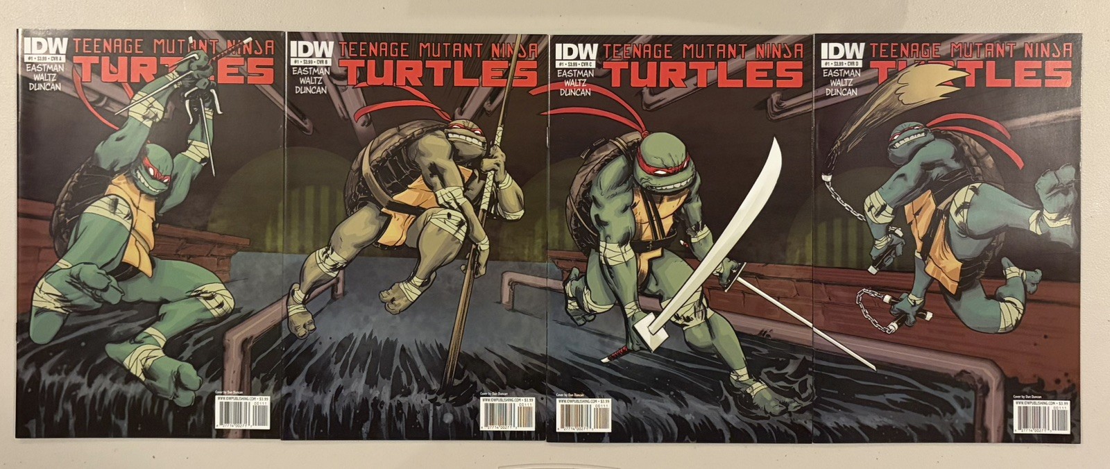 TMNT Teenage Mutant Ninja Turtles #1 Gatefold Cover A B C D (2011) High Grade TMNT Teenage Mutant Ninja Turtles #1 Gatefold Cover A B C D (2011) High Grade