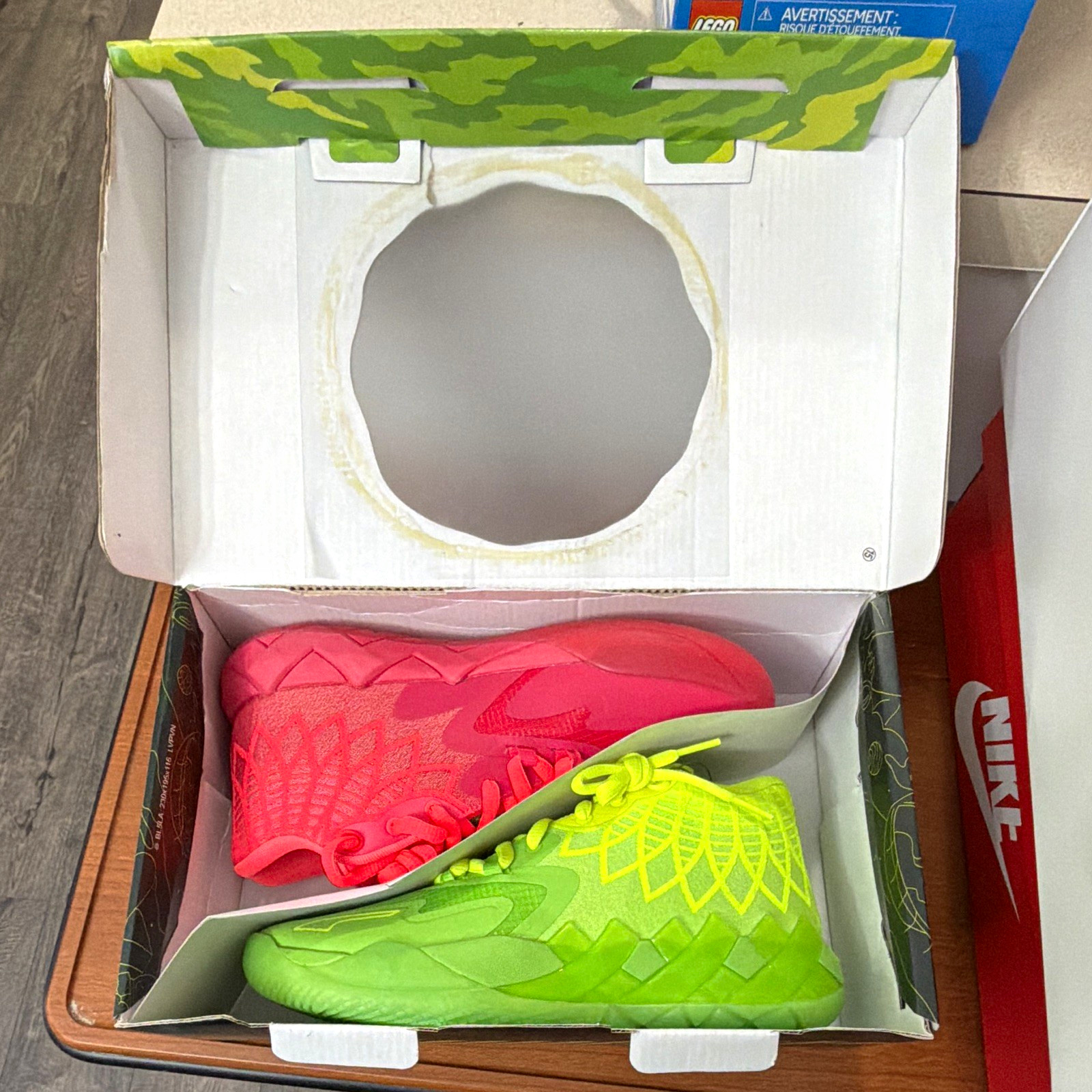 PUMA MB.01 x Rick and Morty Mismatched Mid Top Basketball Sneakers 376682-01
