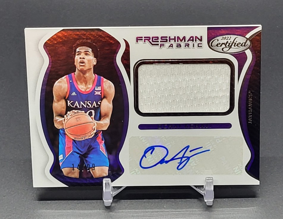 2022-23 Panini Chronicles Draft OCHAI AGBAJI Freshman Fabric AUTO RELIC /99