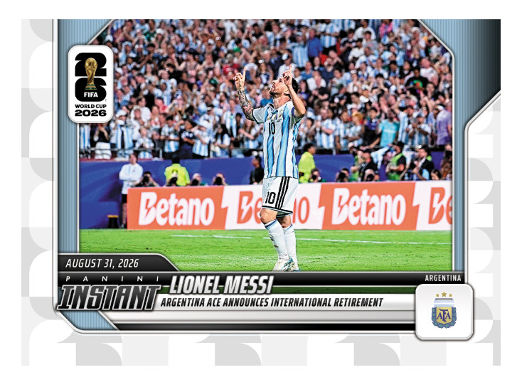 Lionel Messi - 2026 Panini Instant FIFA World Cup 2026 #256 Retirement PRESALE