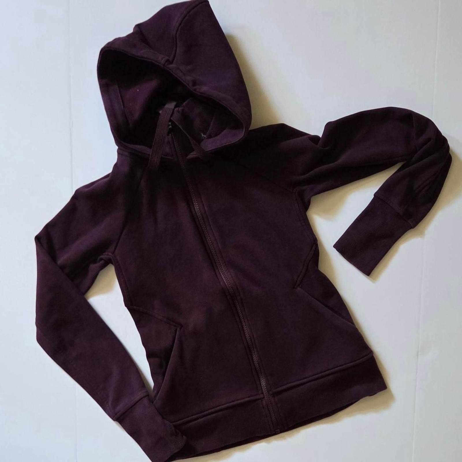 Athleta Women\'s Burgundy and Purple Hoodie Athleta Women\'s Burgundy and Purple Hoodie