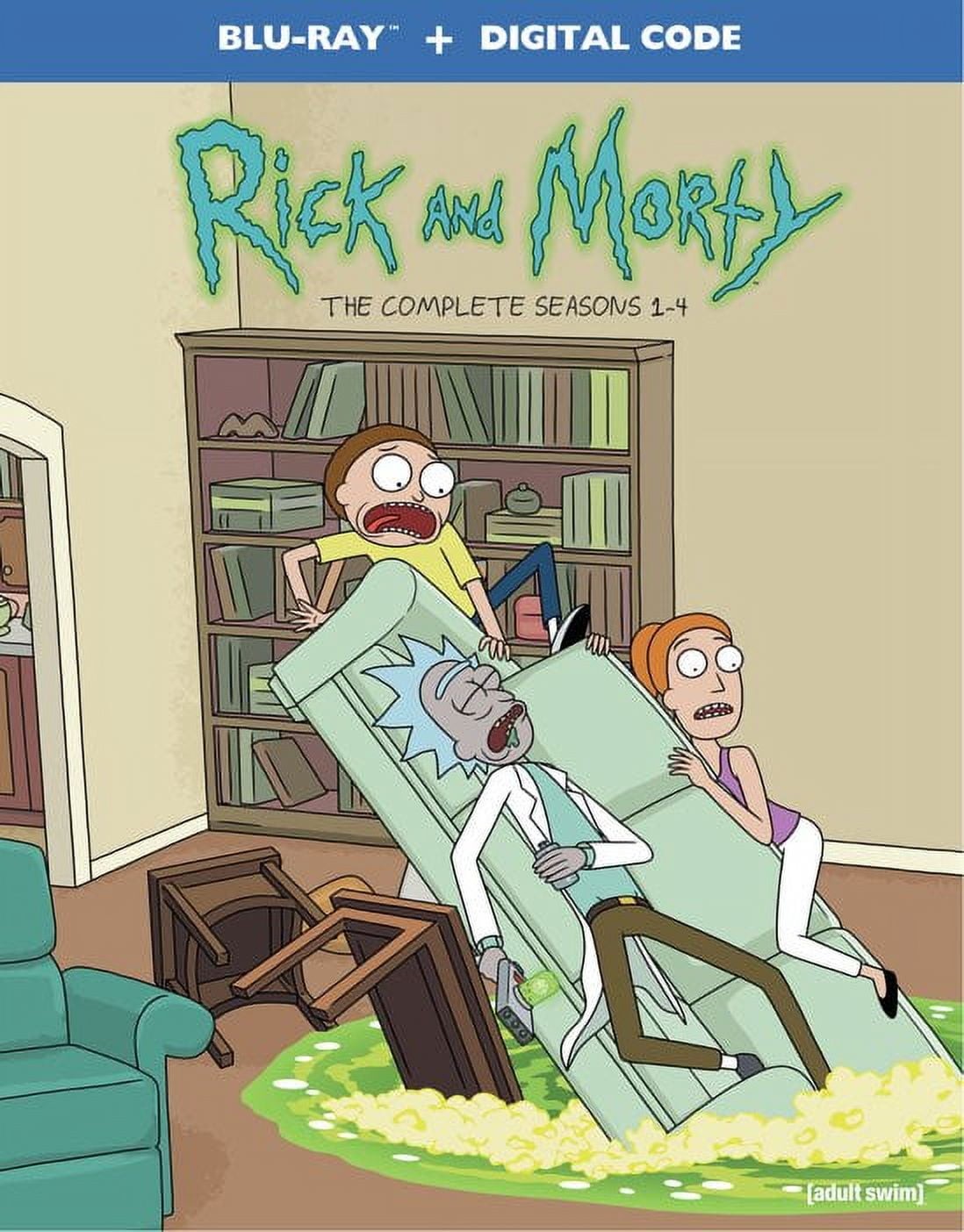 Warner Brothers Rick and Morty: Seasons 1-4(Blu-ray + Digital HD)New