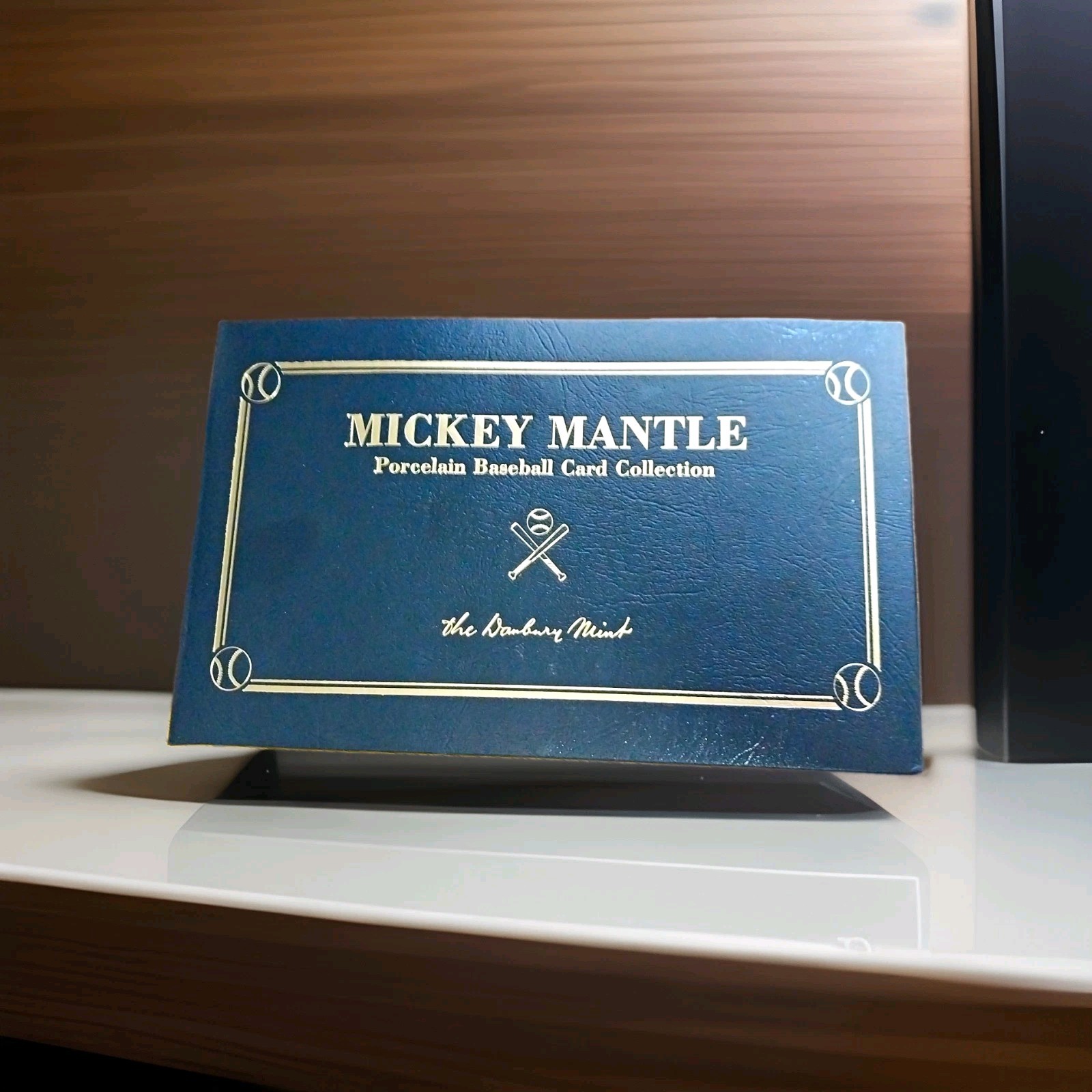 Mickey Mantle Danbury Mint Porcelain Baseball Cards Complete 24 Card Set COA 