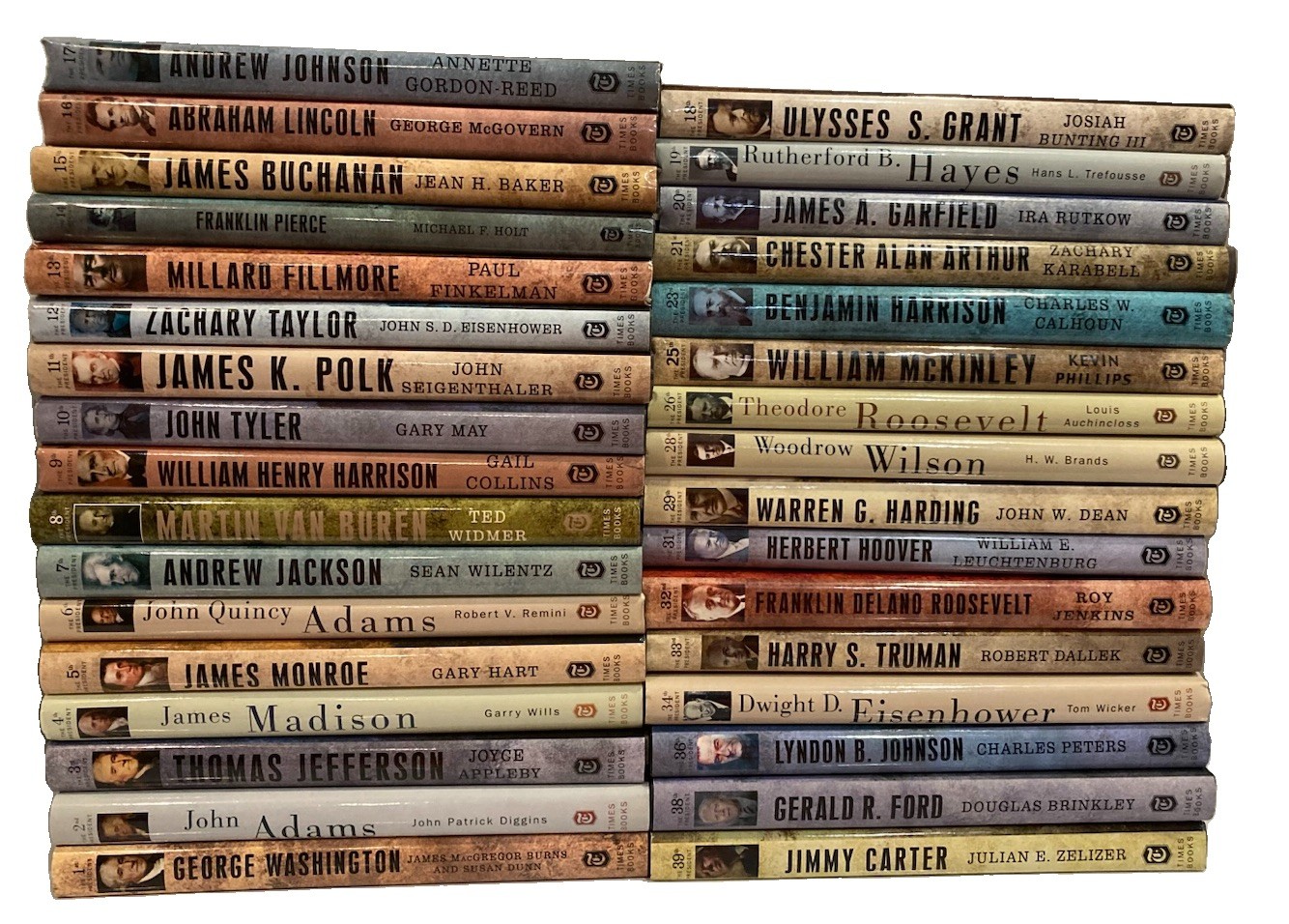 LOT OF 33 The American Presidents Series Times Books HCs Arthur Schlesinger GUC