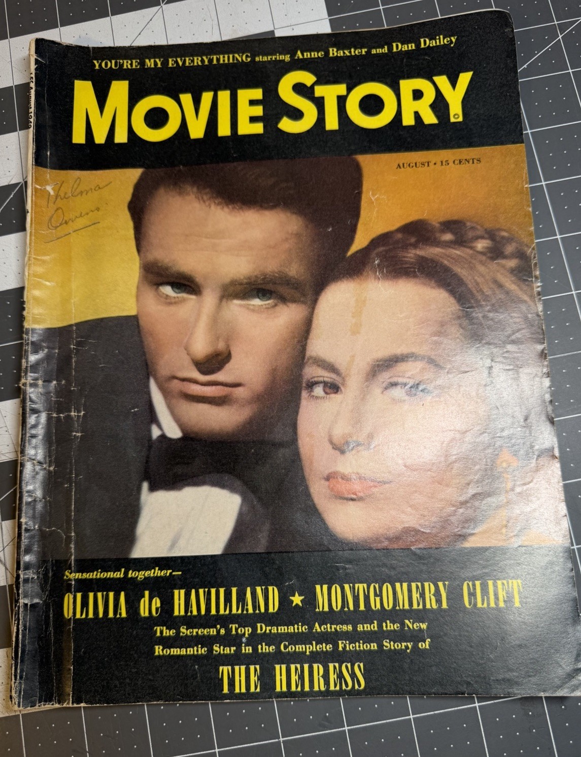Vintage Magazine Movie Story Aug 1949 Olivia de Havilland Monty Clift Alan Ladd