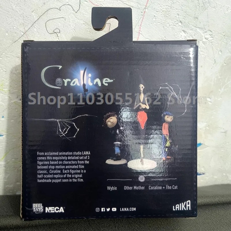 NECA Coraline and the Secret Door 3PCS Action Figure Set Movie Collectible Toy