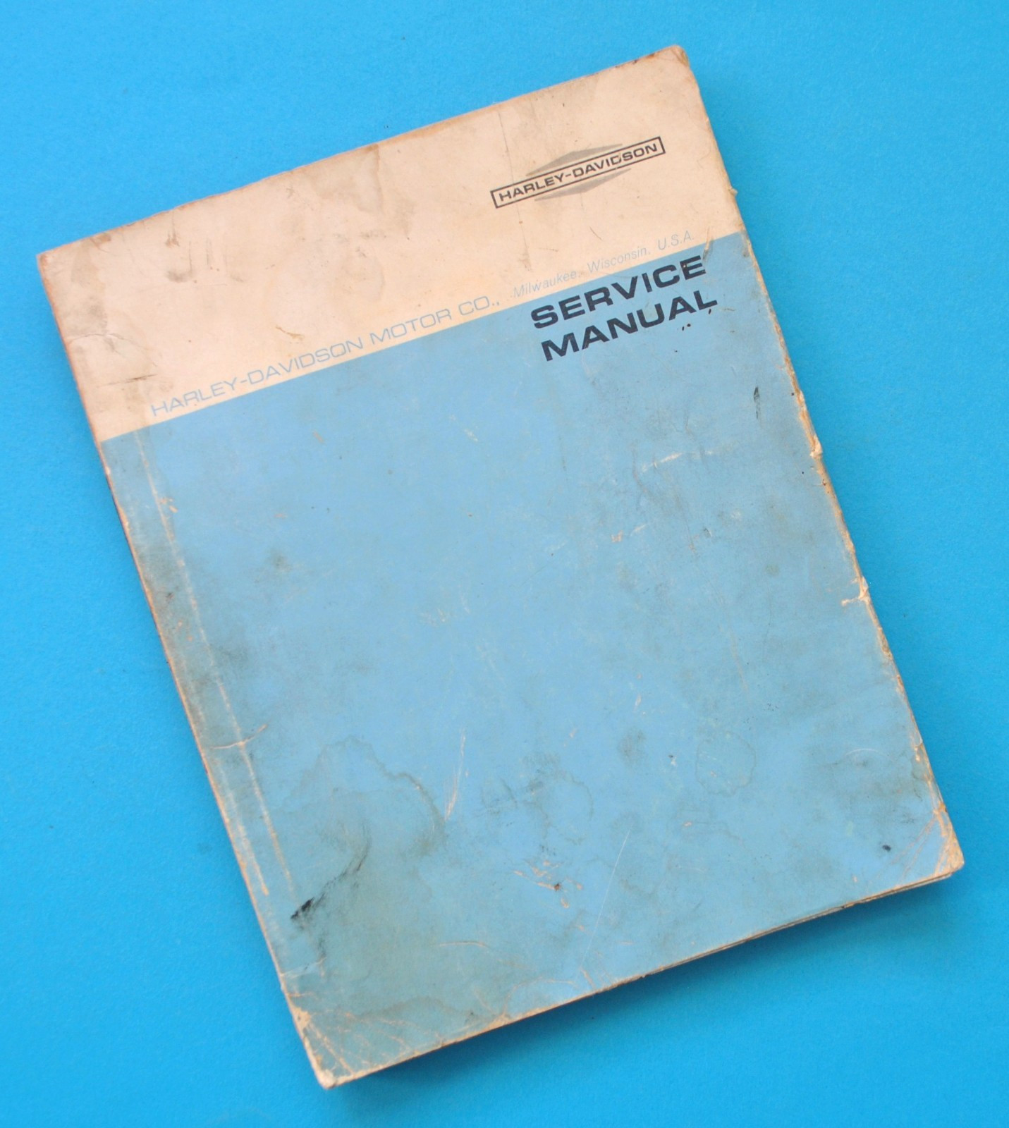 Vintage Original 1959-1970 Harley Davidson Service Manual Book Servi-Car GA GE G
