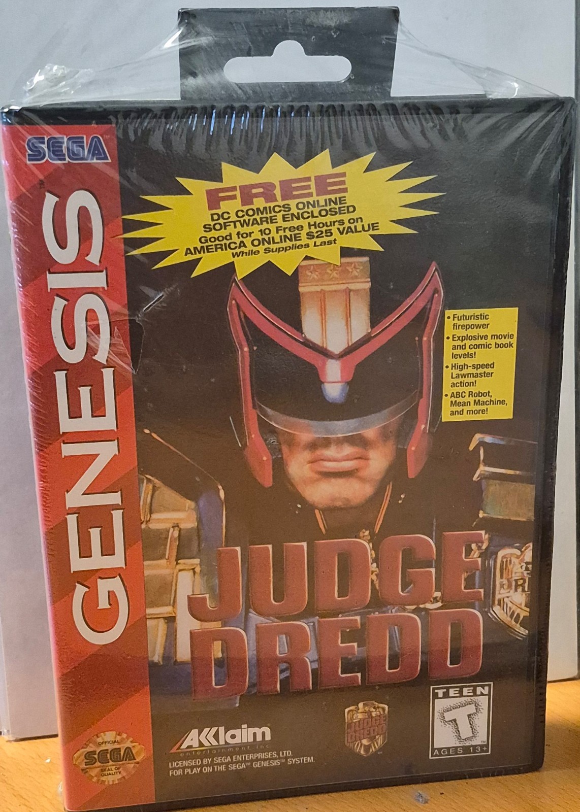 Judge Dredd Sega Genesis 1995 Acclaim Factory Sealed With  Comic Retro. Plz Read