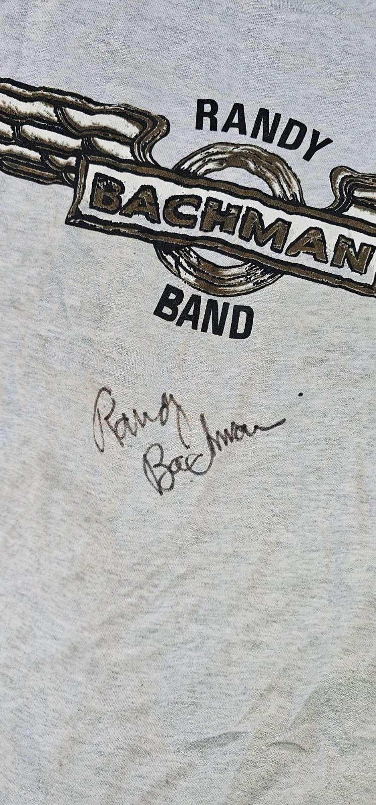 Vintage Bachman Randy Band T Shirt 30 Years Of Rock & Roll Signed Size XL Vintage Bachman Randy Band T Shirt 30 Years Of Rock & Roll Signed Size XL