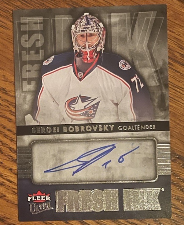 Sergei Bobrovsky 2014-15 Fleer Ultra Fresh Ink Auto Sergei Bobrovsky 2014-15 Fleer Ultra Fresh Ink Auto