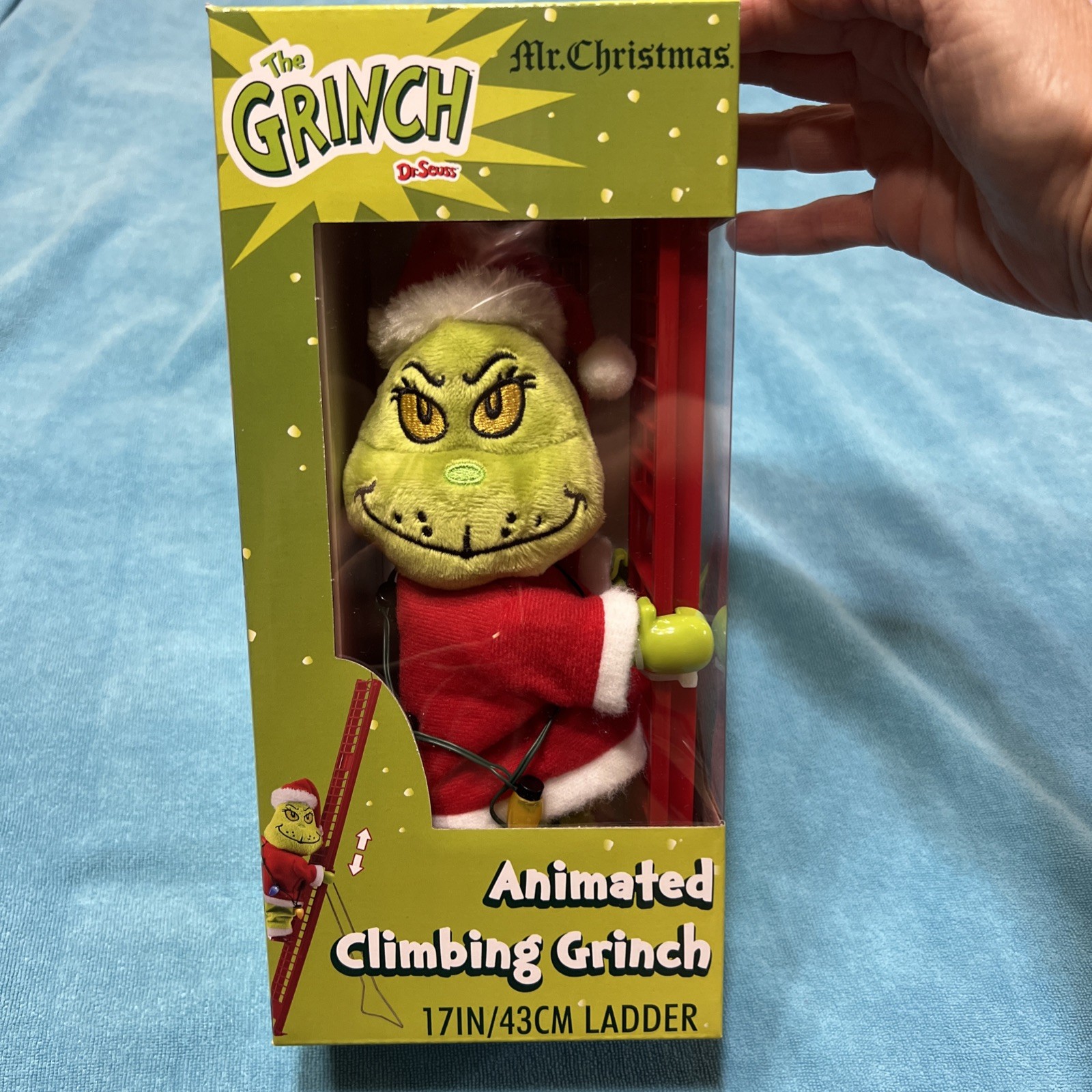 Mr. Christmas Animated Climbing Grinch Tabletop Decor 17\