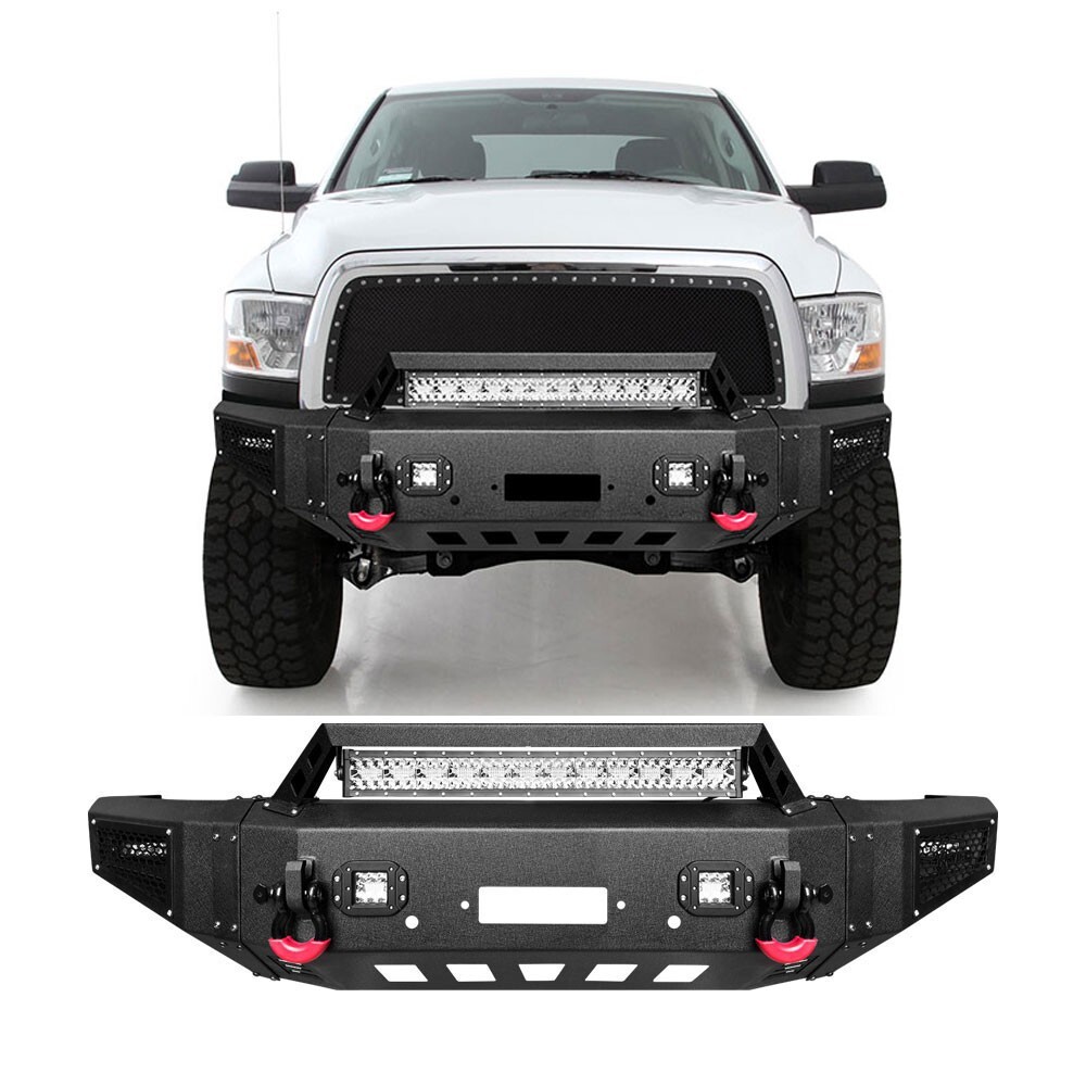 MARSITTER For1994-2002 Dodge Ram 2500/3500 Front/Rear Bumper W/Winch Plate&Light